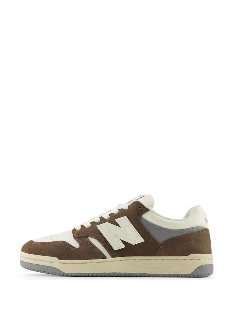 New Balance White Ground 480 Trainers - Image 2 of 9