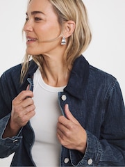 JD Williams Cord Collar Denim Workwear Jacket - Imagen 3 de 4