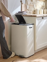 60L 3 Corbeille à pédale de fermeture douce pour compartiment de recyclage - Image 2 de 7