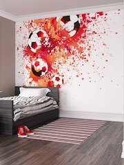 Origin Murals Red Football Splash 3.5M x 2.8M Wall Mural - Image 1 of 3