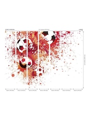 Origin Murals Red Football Splash 3.5M x 2.8M Wall Mural - Image 3 of 3