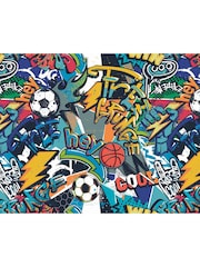 Origin Murals Blue Sports Graffiti 3.5M x 2.8M Wall Mural - Image 2 of 3