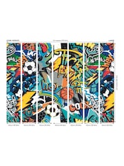 Origin Murals Blue Sports Graffiti 3.5M x 2.8M Wall Mural - Image 3 of 3