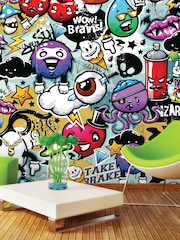 Origin Murals Multi Graffiti Monster 3.5M x 2.8M Wall Mural - Image 1 of 3