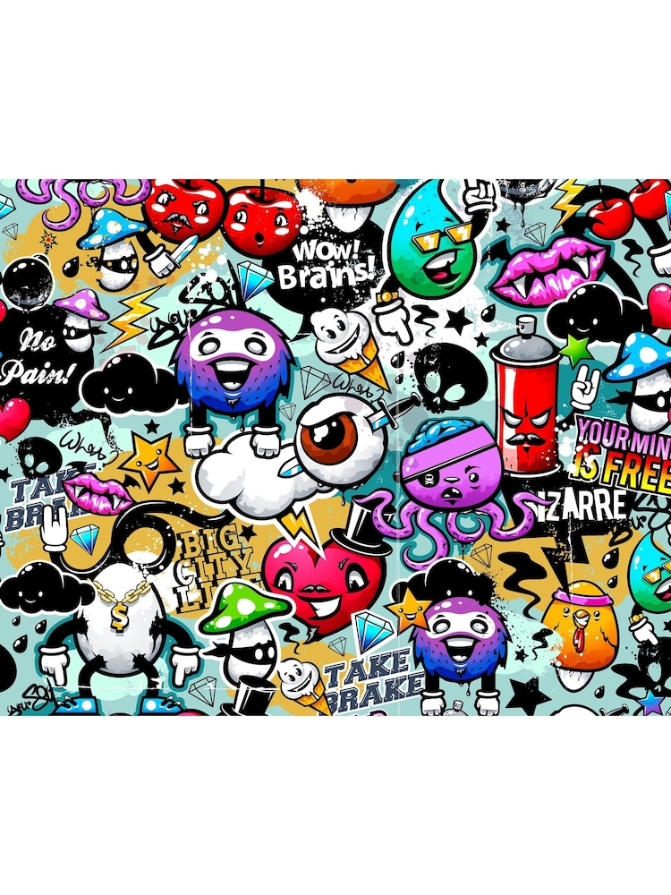 Origin Murals Multi Graffiti Monster 3.5M x 2.8M Wall Mural - Image 2 of 3