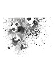 Origin Murals Grey Football Splash 3.5M x 2.8M Wall Mural - Image 2 of 3