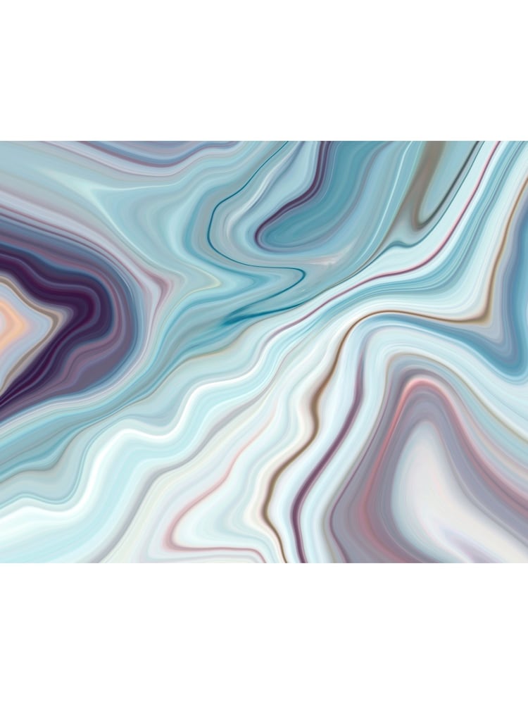 Origin Murals Soft Teal Marbled Ink 3.5M x 2.8M Wall Mural - Image 2 of 3