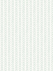 Hoopla Walls Duckegg Ditsy Leaf Stripe A4 Wallpaper Sample - Image 1 of 1
