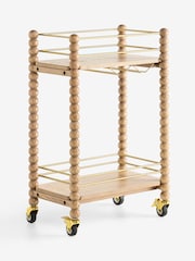 Wood Bobbin Bar Trolley - Εικόνα 7 από 9