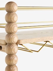 Wood Bobbin Bar Trolley - Εικόνα 9 από 9
