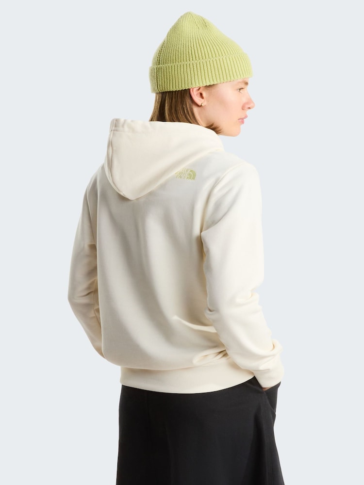 The North Face White Drew Peak Light Regular Hoodie - Image 2 of 3 The North Face White Drew Peak Light Regular Hoodie - Image 2 of 3