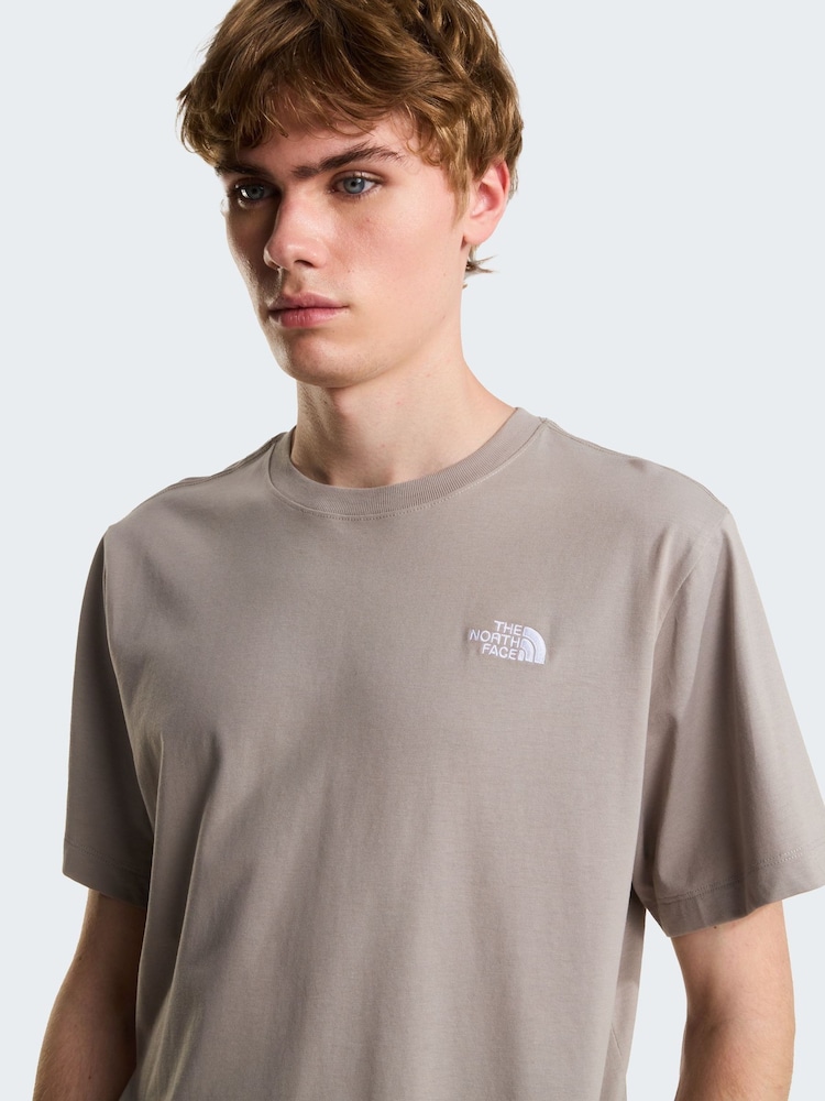 The North Face Light Grey Evolution Simple Dome T-Shirt - Image 4 of 4 The North Face Light Grey Evolution Simple Dome T-Shirt - Image 4 of 4