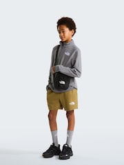 Γκρι - Φλις πουλόβερ The North Face Glacier Έφηβοι Quarter με φερμουάρ - Εικόνα 1 του 4