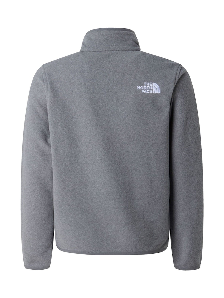 Γκρι - Φλις πουλόβερ The North Face Glacier Έφηβοι Quarter με φερμουάρ - Εικόνα 4 του 4