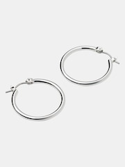 Whistles Silver Tone Classic Hoop Earrings - Image 1 of 2