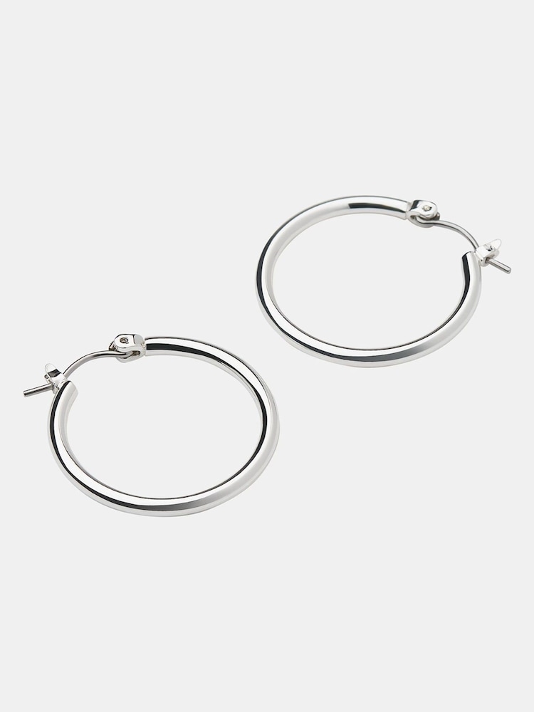 Whistles Silver Tone Classic Hoop Earrings - Image 1 of 2