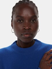 Whistles Silver Tone Classic Hoop Earrings - Image 2 of 2