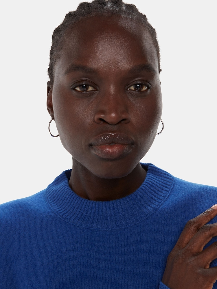 Whistles Silver Tone Classic Hoop Earrings - Image 2 of 2