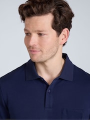 Animal Blue Mens Icon Pique Polo Shirt - Image 3 of 4