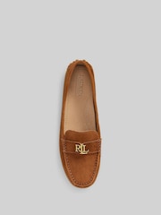 Lauren Ralph Lauren Barnsbury Leather Logo Brown Loafers - Image 4 of 4