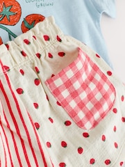 أزرق/أصفر - Top & Shorts Set 2 Pack (3mths-7yrs) - صورة 10 من 12