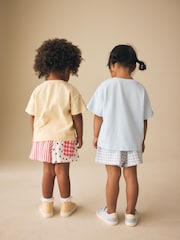 أزرق/أصفر - Top & Shorts Set 2 Pack (3mths-7yrs) - صورة 3 من 12