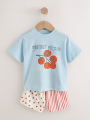 أزرق/أصفر - Top & Shorts Set 2 Pack (3mths-7yrs) - صورة 5 من 12