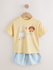 أزرق/أصفر - Top & Shorts Set 2 Pack (3mths-7yrs) - صورة 6 من 12