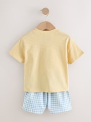 أزرق/أصفر - Top & Shorts Set 2 Pack (3mths-7yrs) - صورة 7 من 12