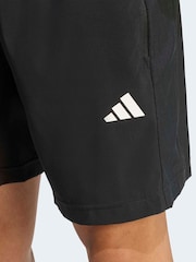 黑色 - adidas Workout Essentials Base Woven Shorts - 圖片 5，共 7