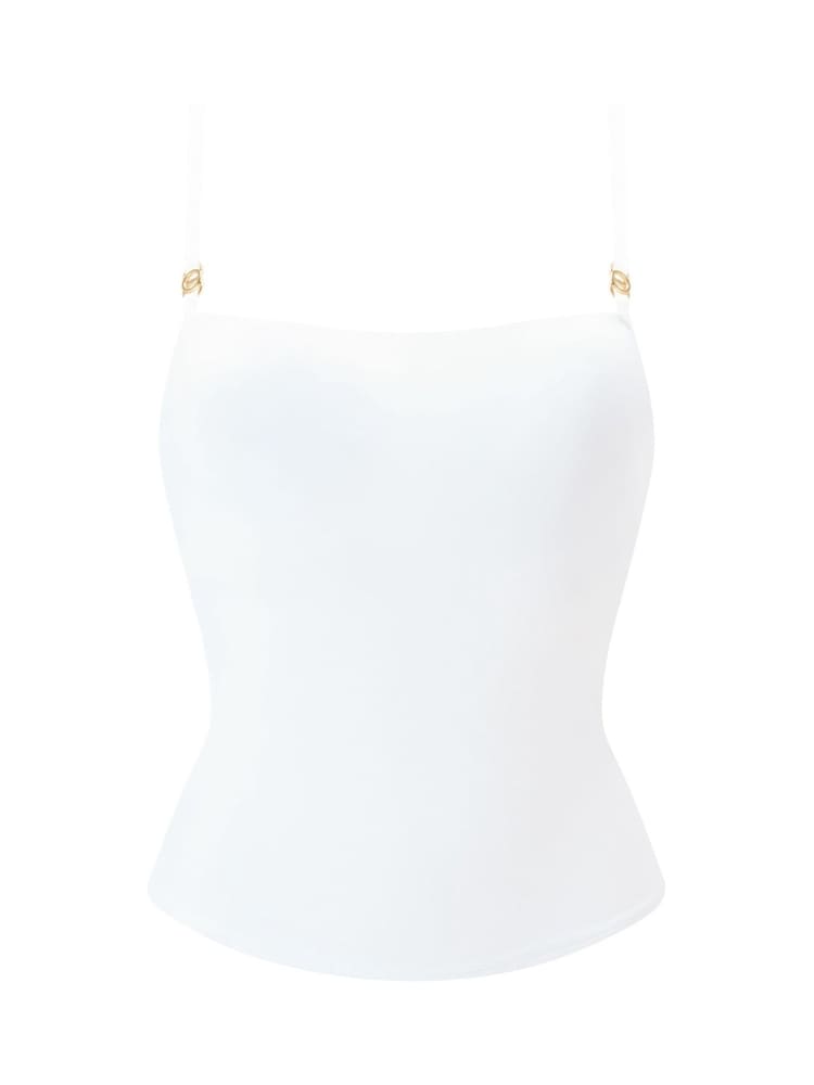 KBX White Charlotte Brushed Cami Top - Image 6 of 6