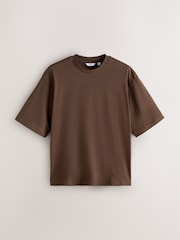 Brown Chocolate Boxy Heavyweight T-Shirt - Image 1 of 3
