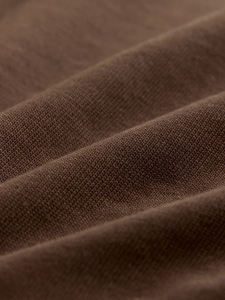 Brown Chocolate Boxy Heavyweight T-Shirt - Image 2 of 3 Brown Chocolate Boxy Heavyweight T-Shirt - Image 2 of 3