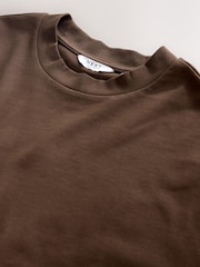 Brown Chocolate Boxy Heavyweight T-Shirt - Image 3 of 3