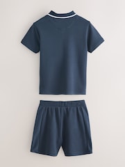 Baker by Ted Baker Textured Polo Shirt and Shorts Set - Image 2 of 6