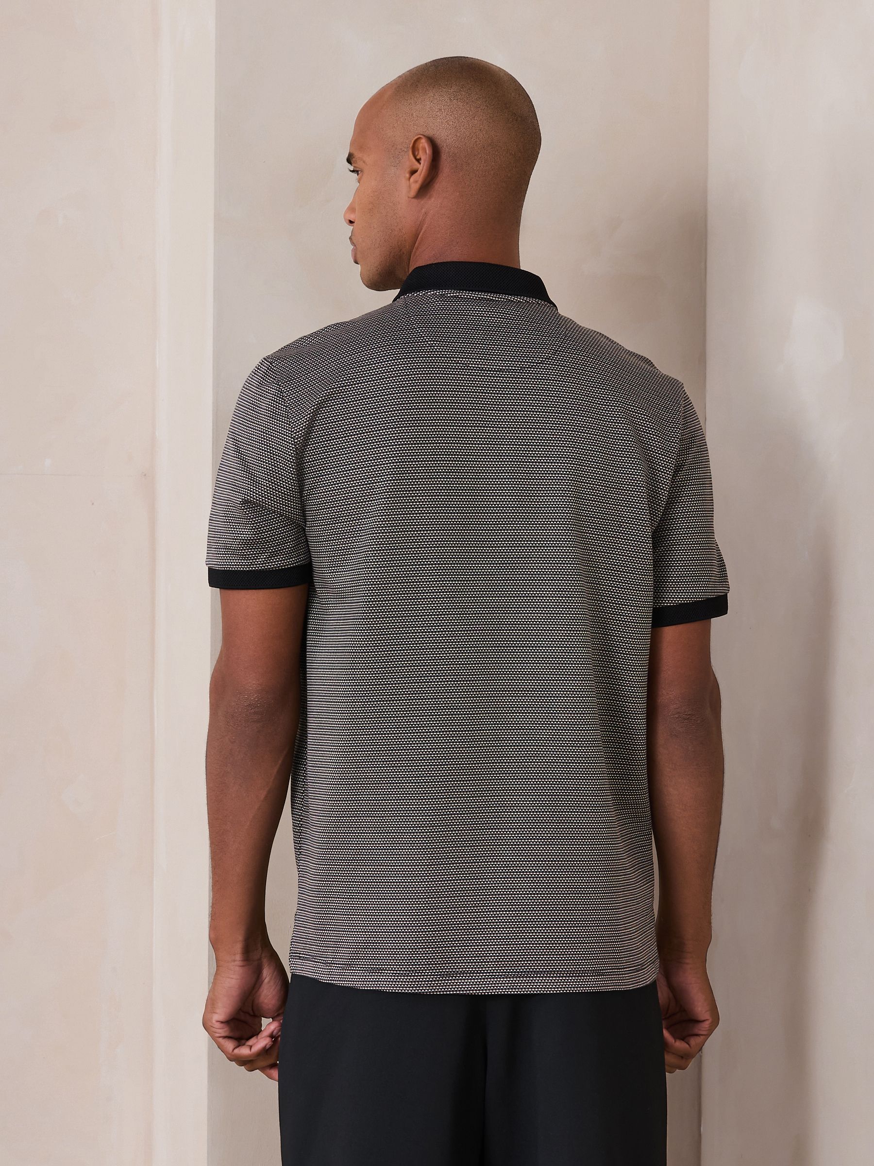 Buy Mono Pattern Polo Shirt from Next USA