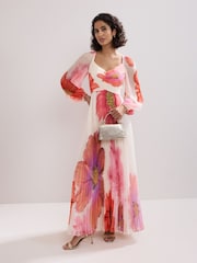 Phase Eight White Reanna Pleated Dress - Image 1 of 6