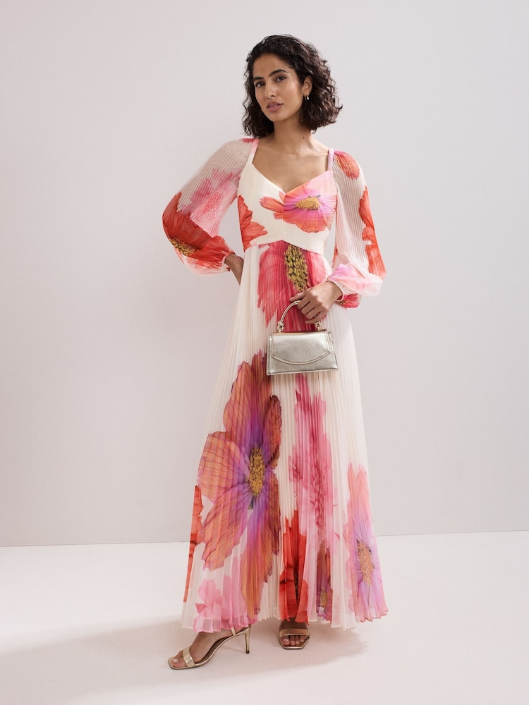 Phase Eight White Reanna Pleated Dress - Image 1 of 6