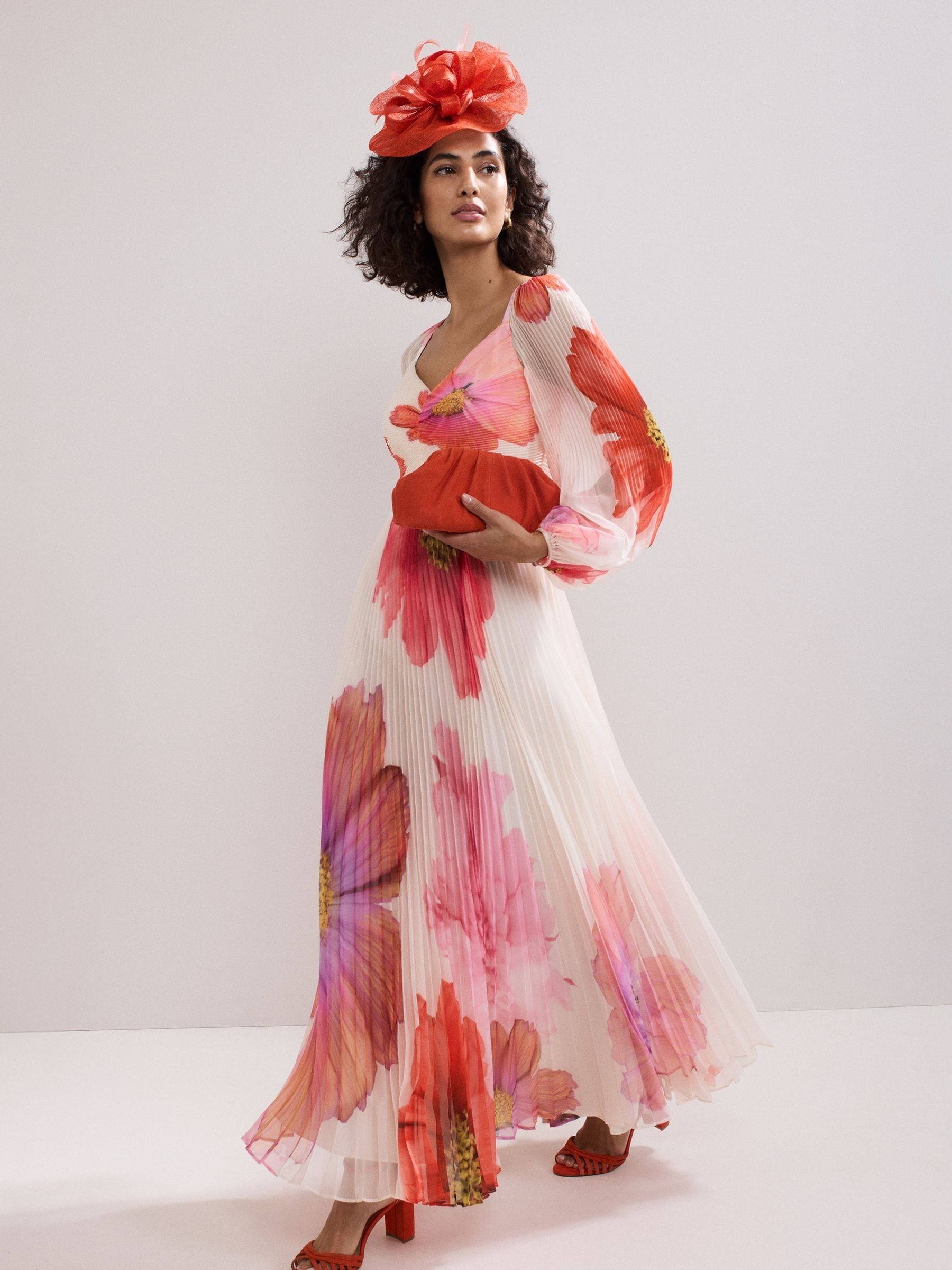 Buy Phase Eight White Reanna Pleated Dress from Next South Africa
