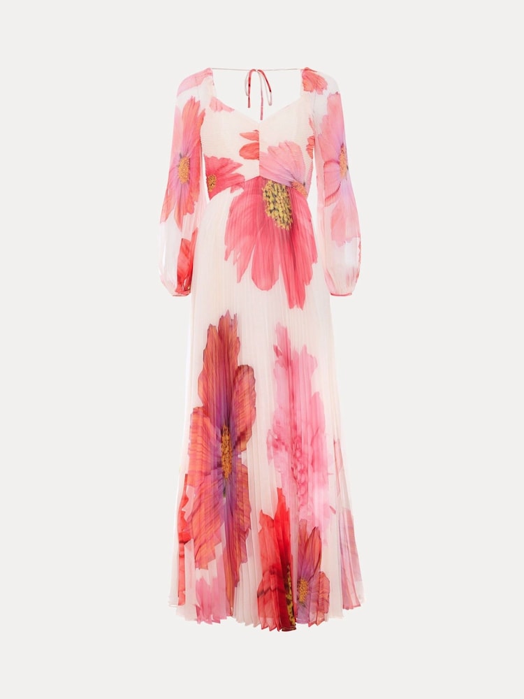 Phase Eight White Reanna Pleated Dress - Image 6 of 6