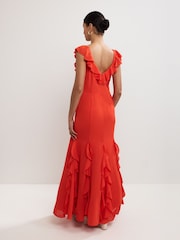 Vestido longo com babados Phase Eight Lianah - Imagem 2 de 7