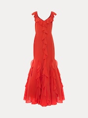 Vestido longo com babados Phase Eight Lianah - Imagem 7 de 7