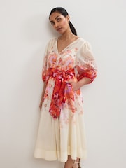 Phase Eight White Petite Jaslyn Dress - Image 3 of 6