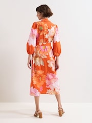 Phase Eight Orange Kristina Dress - Image 2 of 6