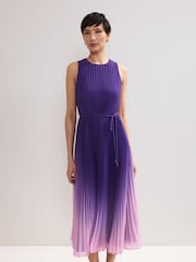 Phase Eight Purple Simara Ombre Midi Dress - Image 3 of 6