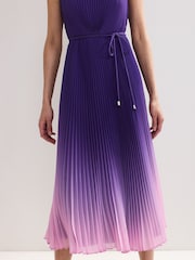 Phase Eight Purple Simara Ombre Midi Dress - Image 5 of 6