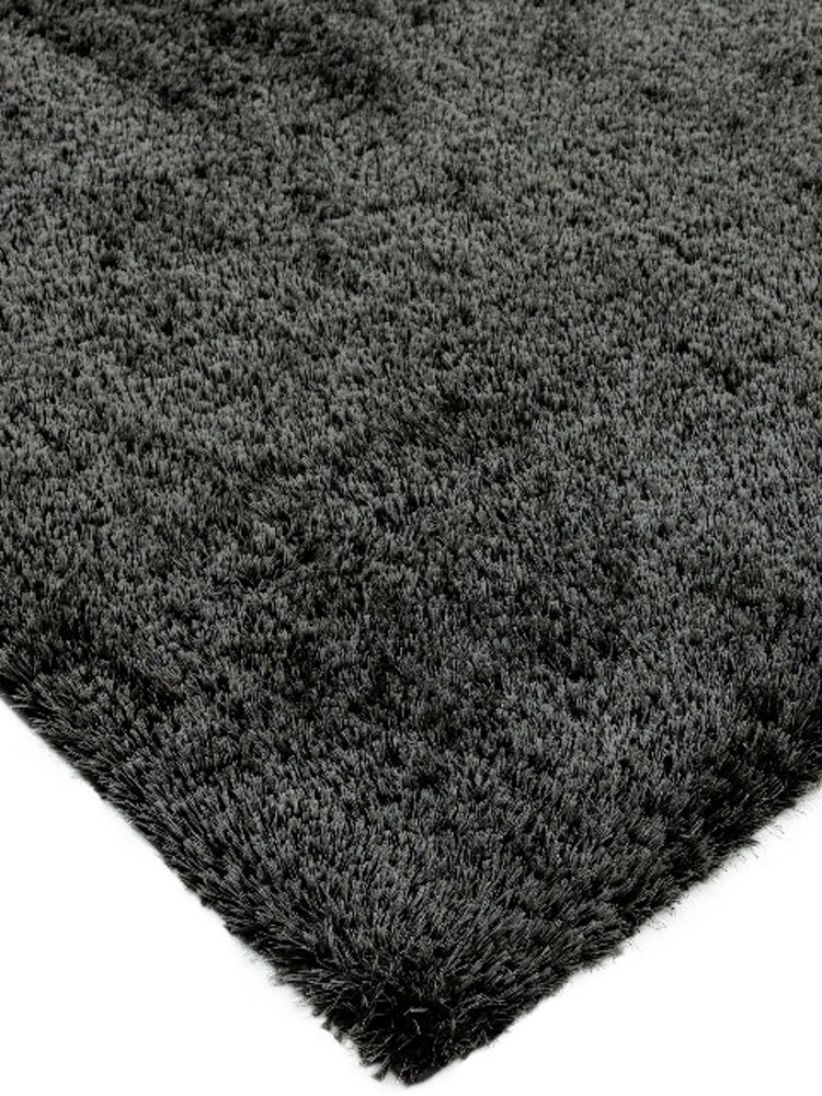 Charcoal Grey Payton Shaggy Rug - Image 2 of 5