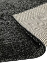 Charcoal Grey Payton Shaggy Rug - Image 4 of 5