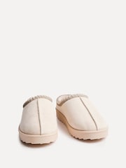 Linzi Cream Tana Faux Suede Slip-On Slippers - Image 3 of 5