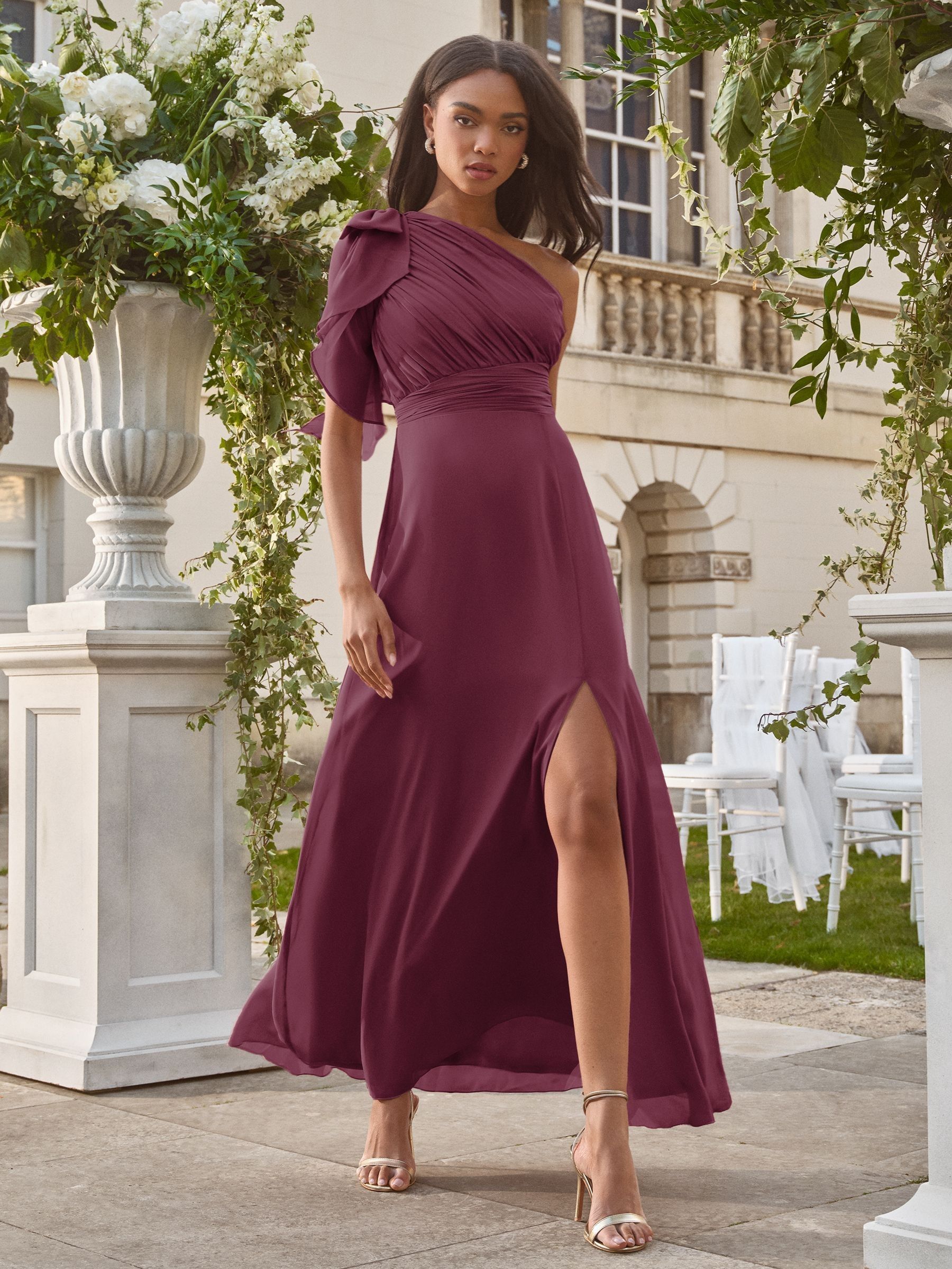 Buy Lipsy Burgundy Red Bow One Shoulder Maxi Wedding Bridesmaid Buy Lipsy Burgundy Red Bow One Shoulder Maxi Wedding Bridesmaid